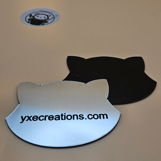 Two-Tone Engravable Acrylic - Brushed Chrome - Engraves Black