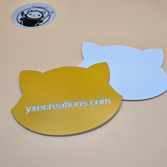Two-Tone Engravable Acrylic - Deep Yellow - Engraves White