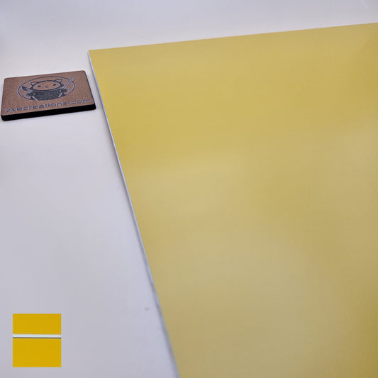 Two-Tone Engravable Acrylic - Deep Yellow - Engraves White (view 2)