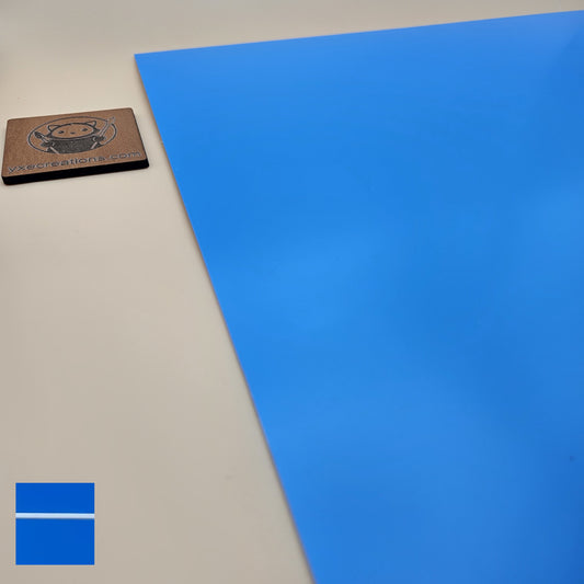 Two-Tone Engravable Acrylic - Light Blue - Engraves White (view 2)