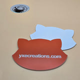 Two-Tone Engravable Acrylic - Orange - Engraves White