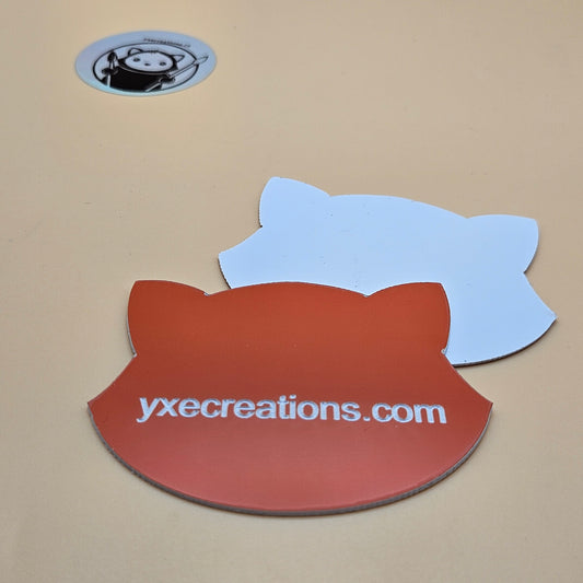 Two-Tone Engravable Acrylic - Orange - Engraves White