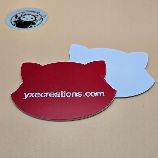 Two-Tone Engravable Acrylic - Red - Engraves White