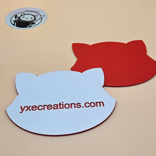 Two-Tone Engravable Acrylic - White - Engraves Red