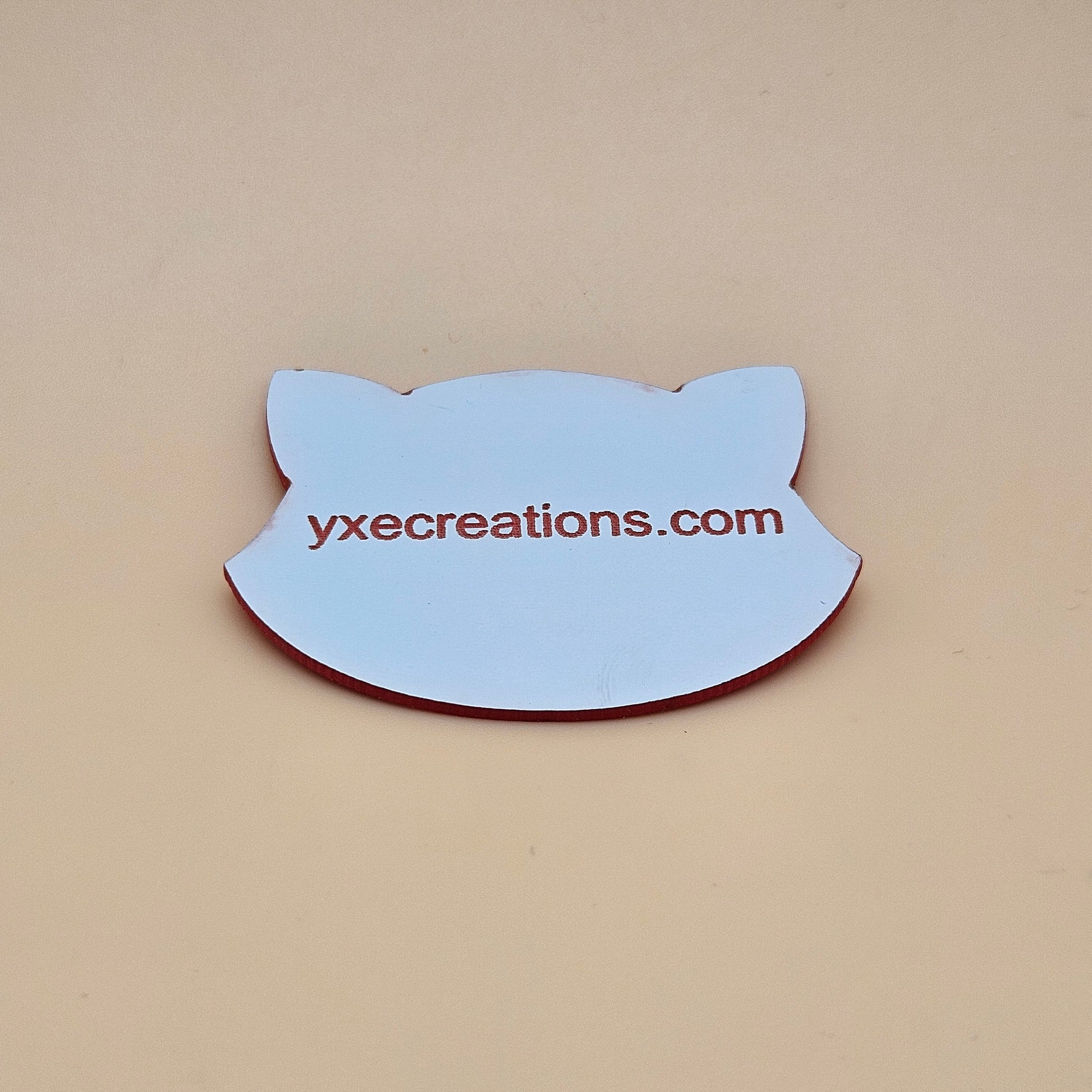 Two-Tone Engravable Acrylic - White - Engraves Red (view 4)