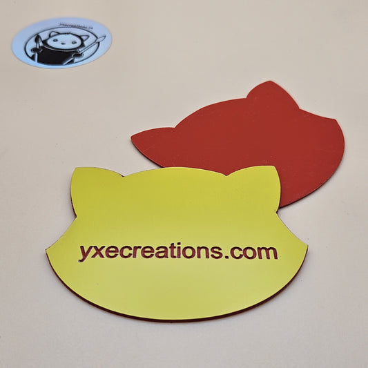Two-Tone Engravable Acrylic - Yellow - Engraves Red