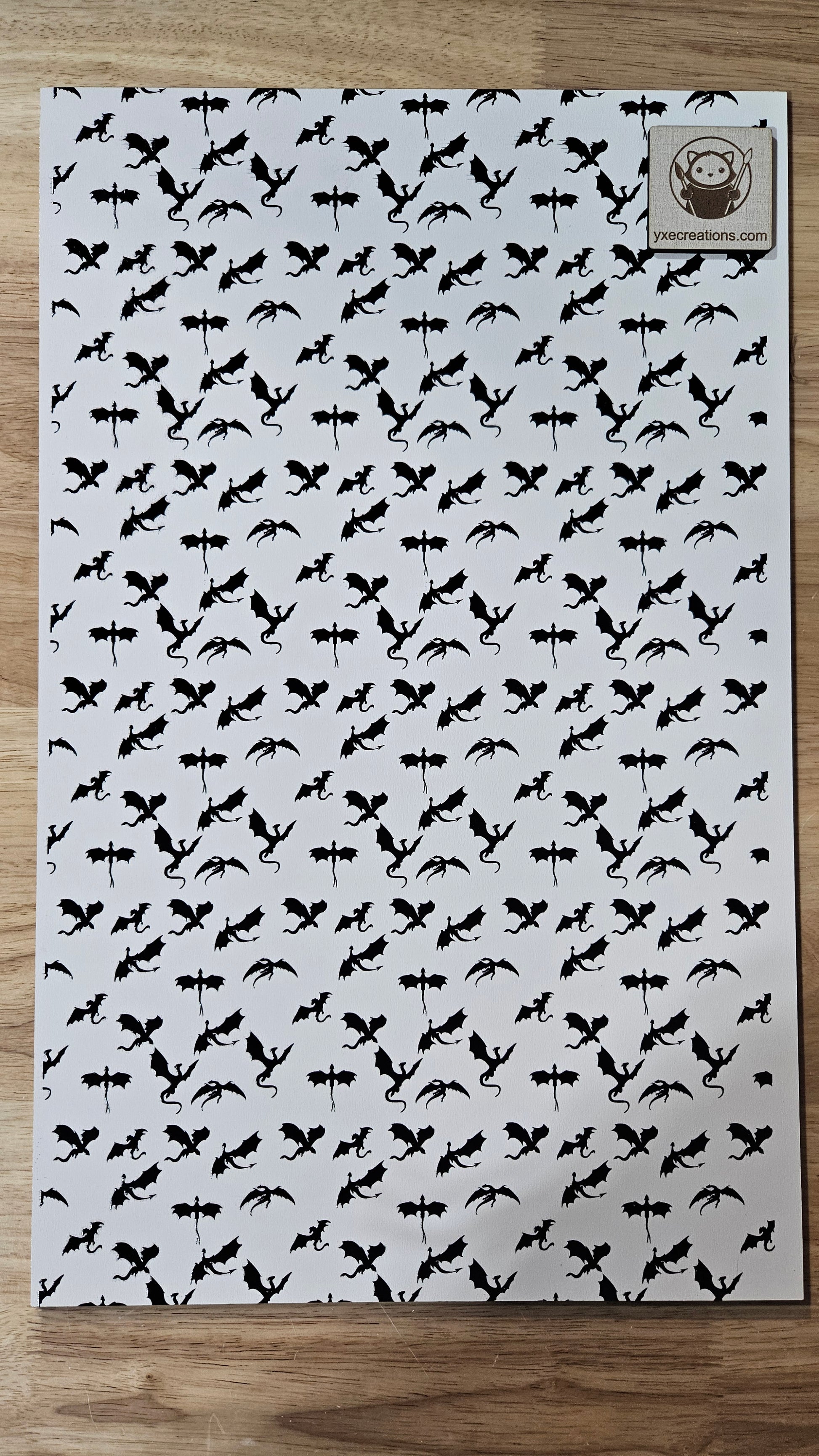  Next Level Sheet - UV Printed Plywood and Acrylic Sheets - dragons - preview