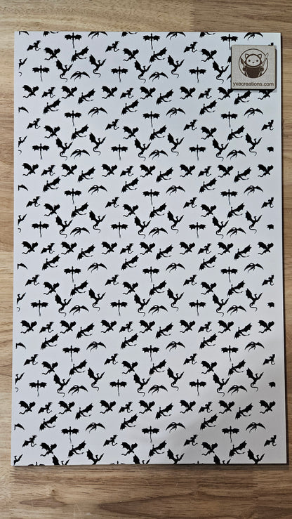  Next Level Sheet - UV Printed Plywood and Acrylic Sheets - dragons - preview