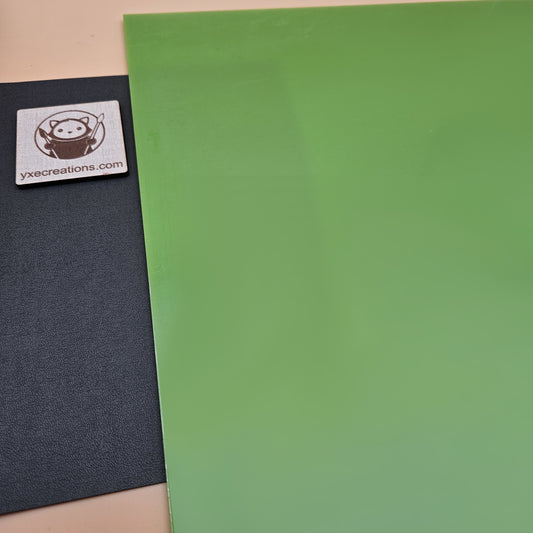 Dual-Finish Cast Acrylic Sheet  -  Green Apple Candy (view 2)