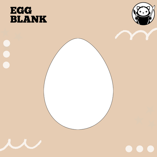 Ready-to-Paint Primed MDF Blank - Egg