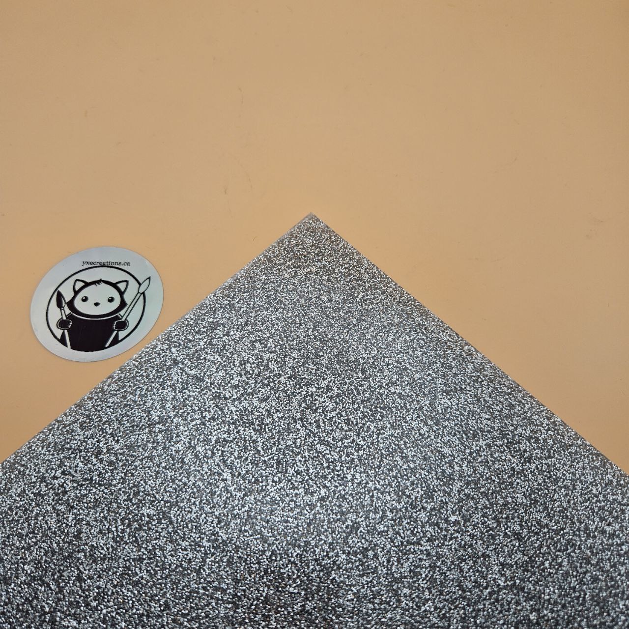 Glitter Acrylic - Black Glitter