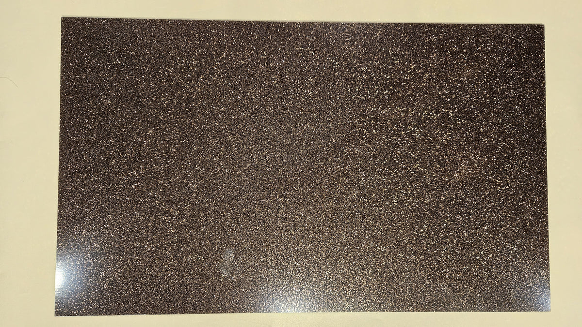 Chocolate Brown glitter acrylic sheet, full sheet