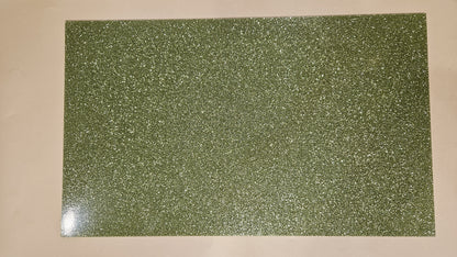 Olive Green glitter acrylic sheet, 2.8 mm, full sheet