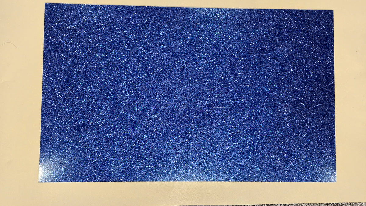 Royal Blue glitter acrylic sheet, full sheet