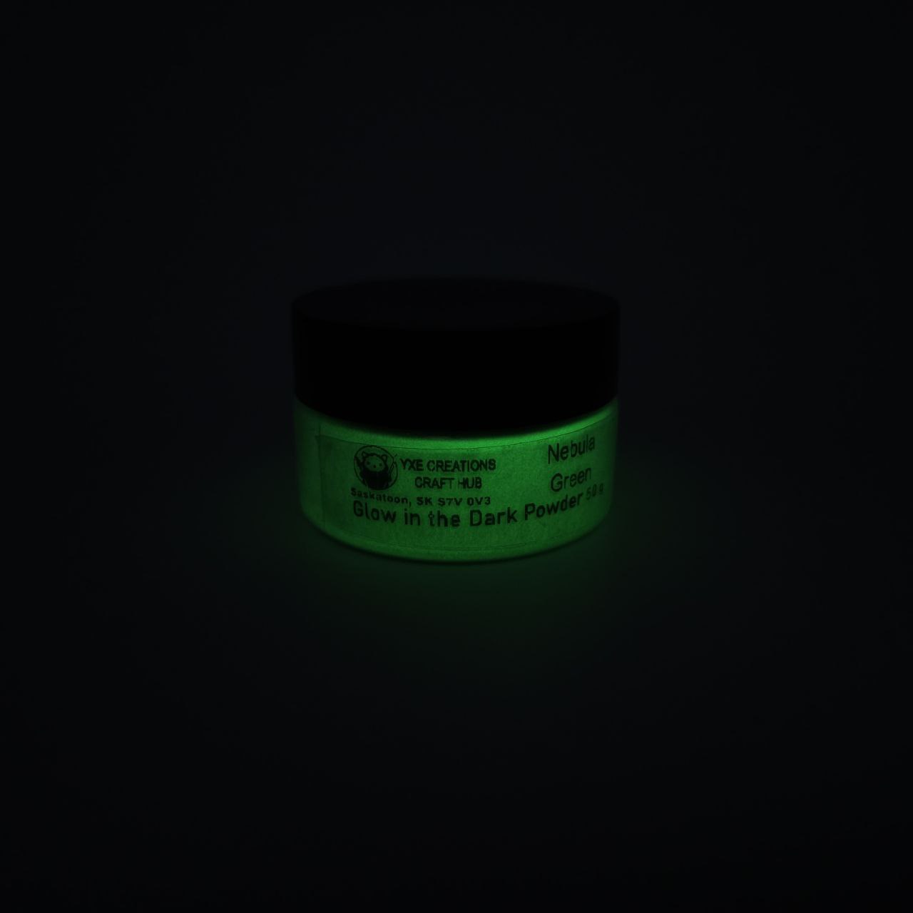 Glow in the Dark Powder - Nebula Green - Glowing
