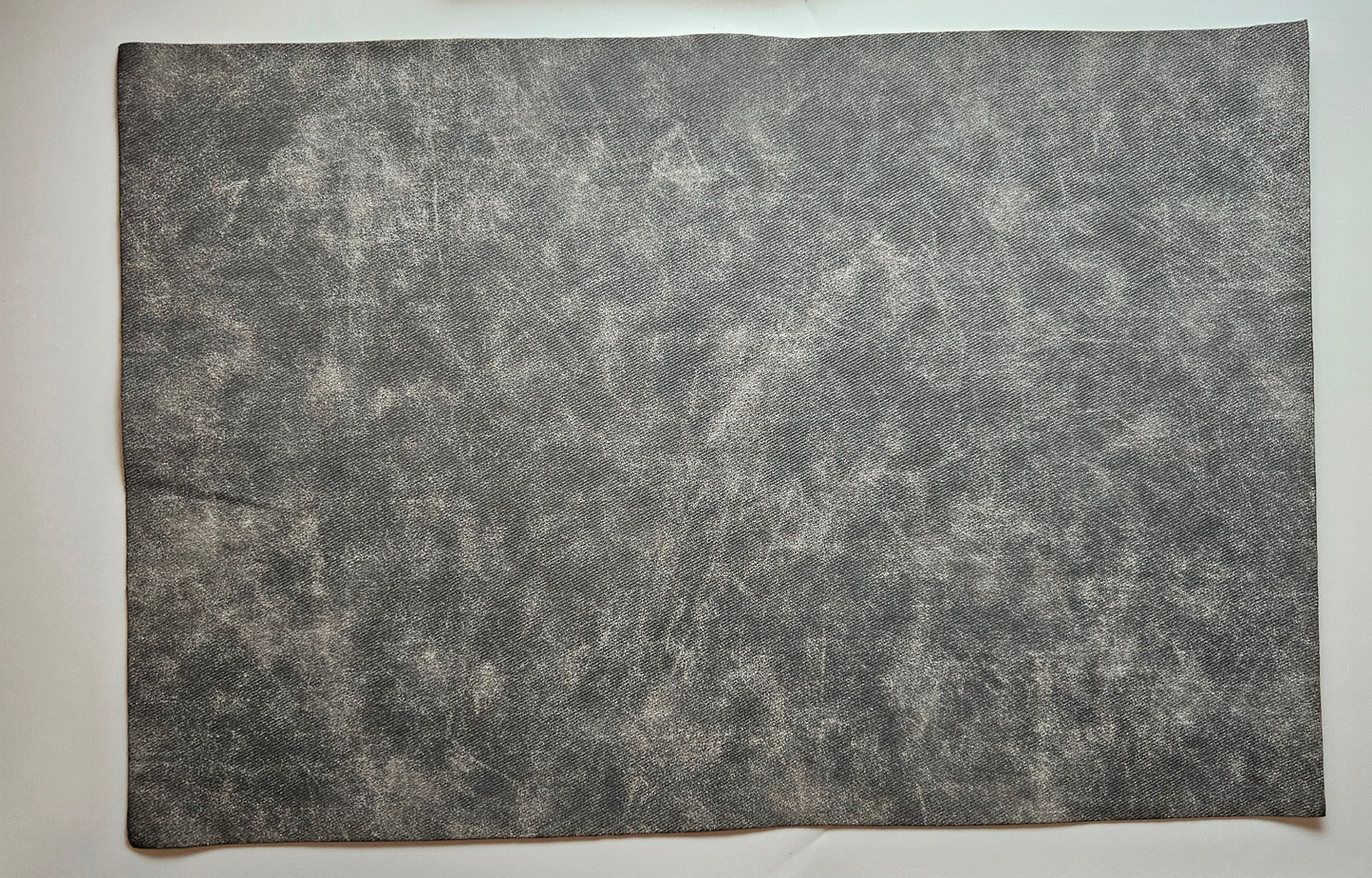Gray / Engraves Black - Denim Texture - Leatherette Sheet - PU Material (view 3)