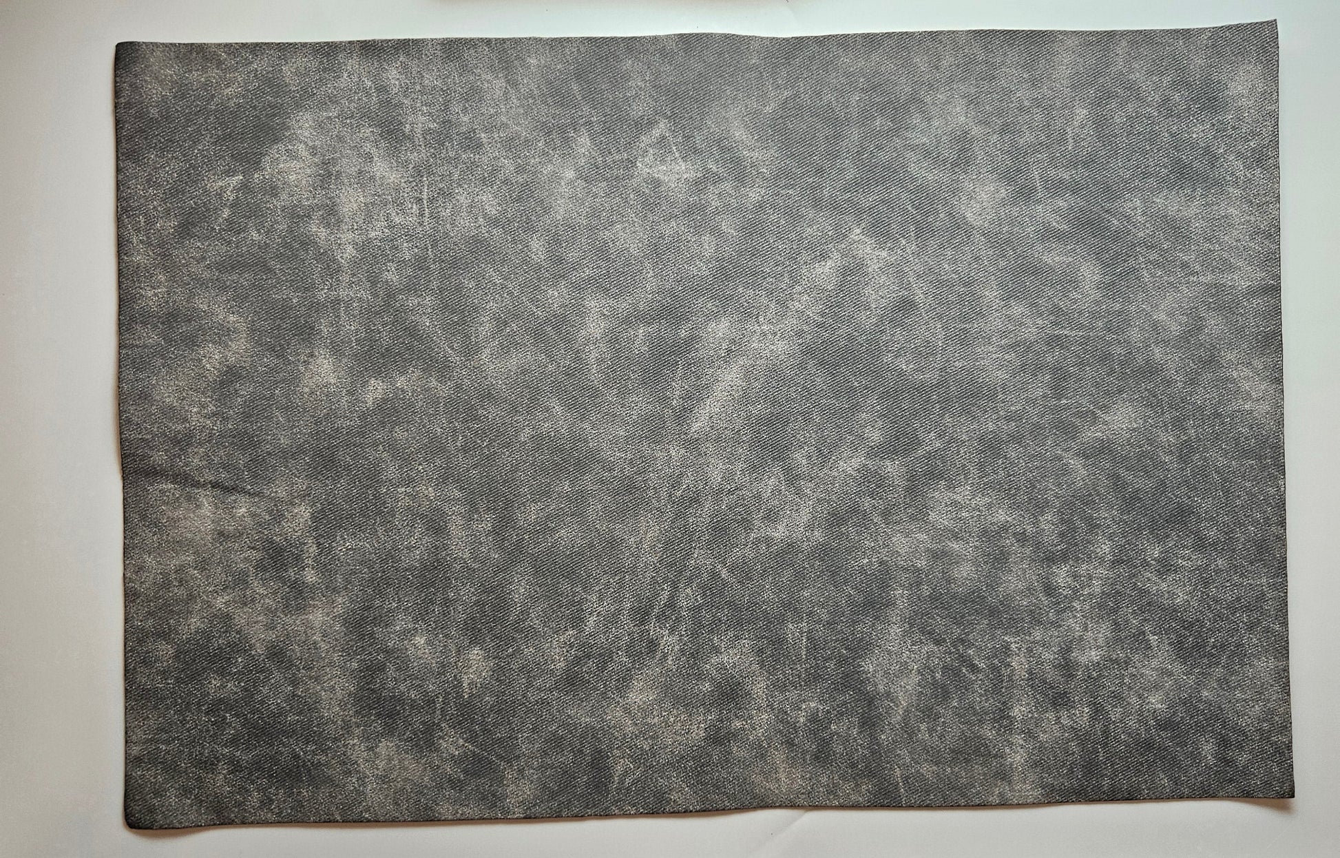 Gray / Engraves Black - Denim Texture - Leatherette Sheet - PU Material (view 3)