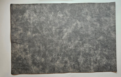 Gray / Engraves Black - Denim Texture - Leatherette Sheet - PU Material (view 3)
