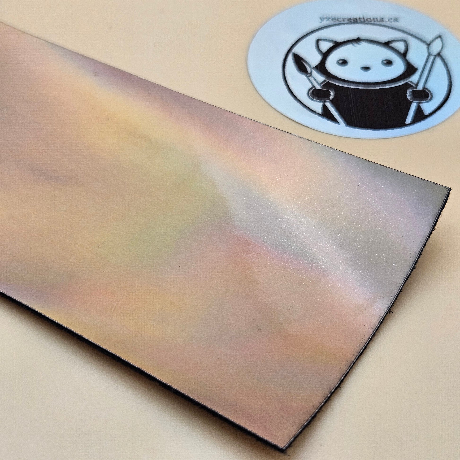 Holographic Glossy - Copperwire - Laserable Leatherette - PU Matherial (view 2)
