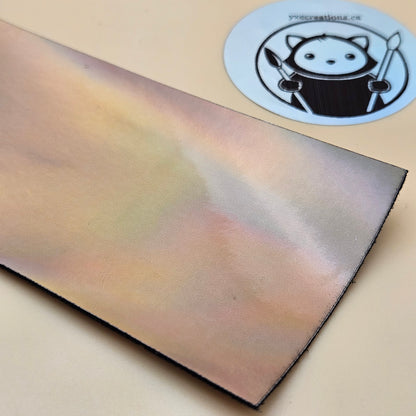 Holographic Glossy - Copperwire - Laserable Leatherette - PU Matherial (view 2)