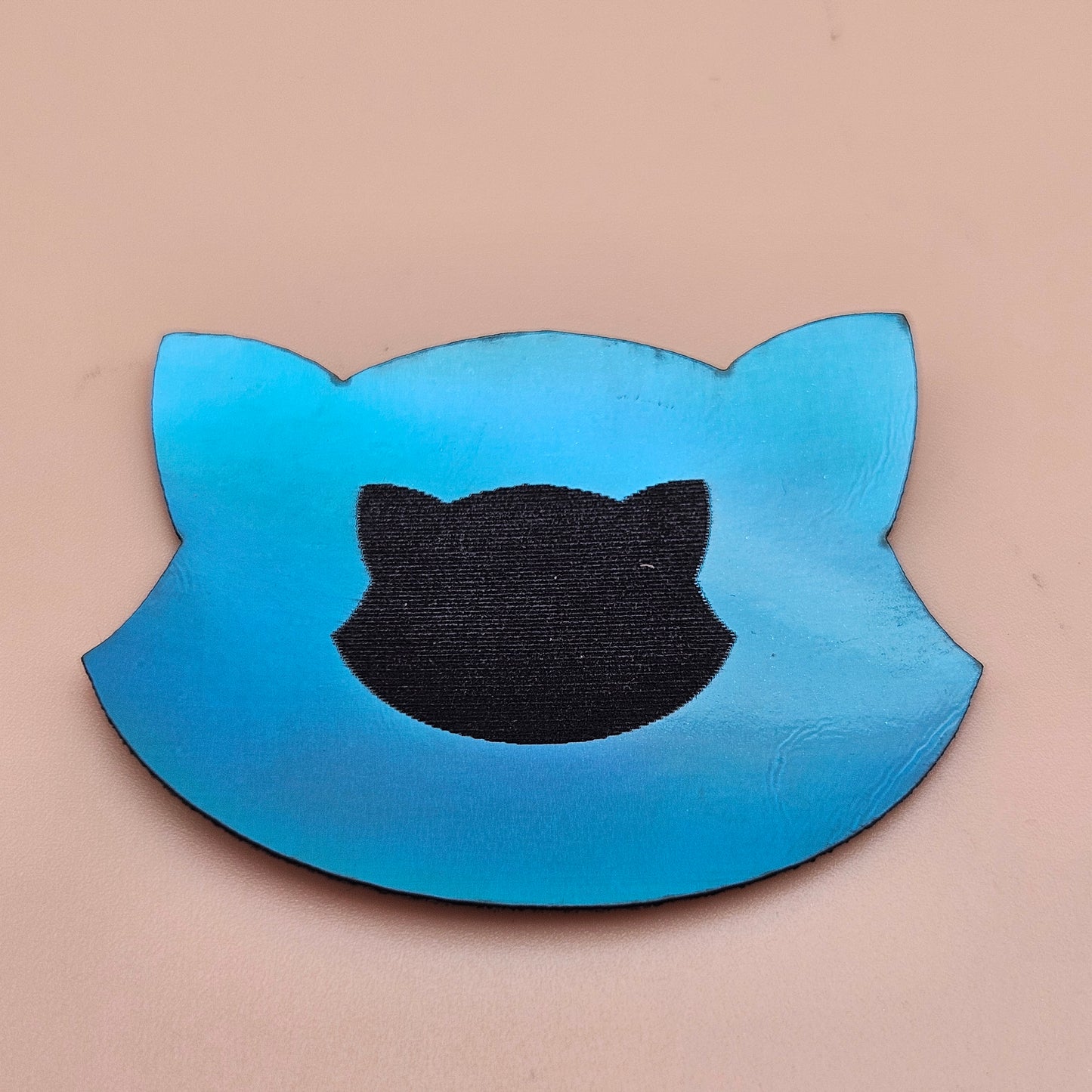 Holographic Glossy - Cyber Ice Blue - Laserable Leatherette - PU Matherial