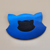 Holographic Glossy -  Deep Cobalt - Laserable Leatherette - PU Matherial