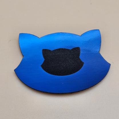 Holographic Glossy -  Deep Cobalt - Laserable Leatherette - PU Matherial