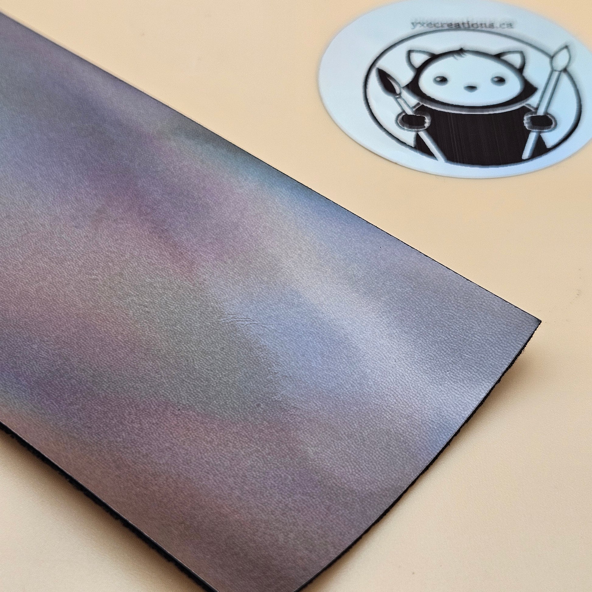 Holographic Glossy - Gun Bronze - Laserable Leatherette - PU Matherial (view 2)