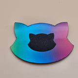 Holographic Glossy - Rainbow - Laserable Leatherette - PU Matherial