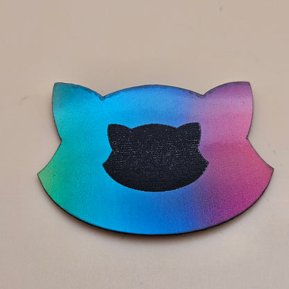 Holographic Glossy - Rainbow - Laserable Leatherette - PU Matherial