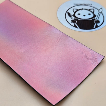 Holographic Glossy - Rose Alloy - Laserable Leatherette - PU Matherial (view 2)