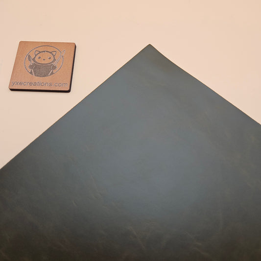 Khaki Green - Engraves Black - Glossy Leatherette Sheet – PU Material (view 2)