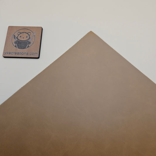 Light Brown - Engraves Black - Glossy Leatherette Sheet – PU Material (view 2)