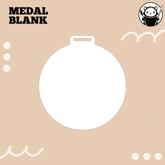 Ready-to-Paint Primed MDF Blank - Medal