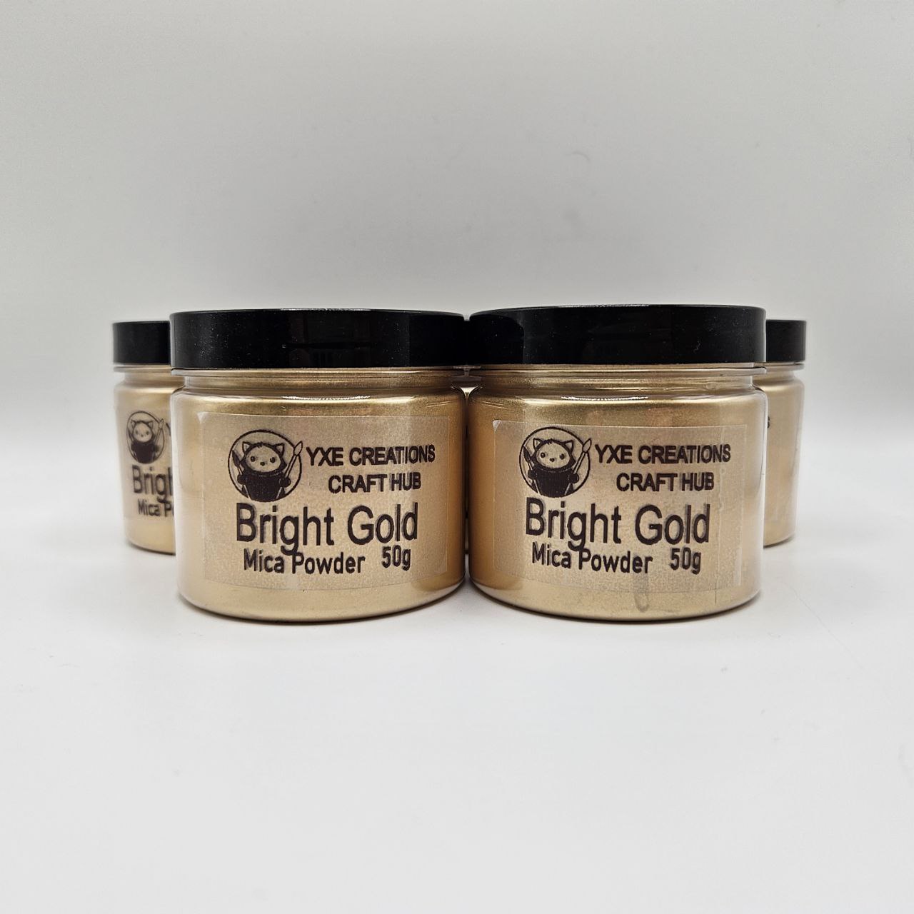 Bright Gold Mica Powder - 50 g jar
