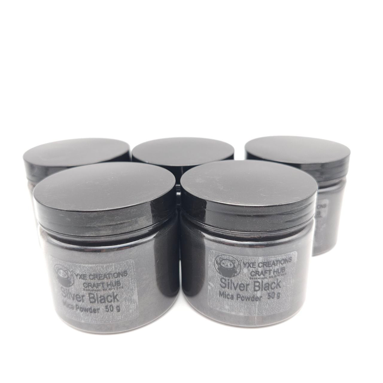 Mica Powder - Silver Black