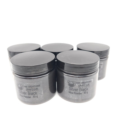 Mica Powder - Silver Black