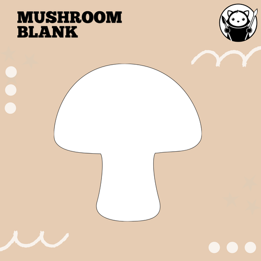 Ready-to-Paint Primed MDF Blank - Mushroom