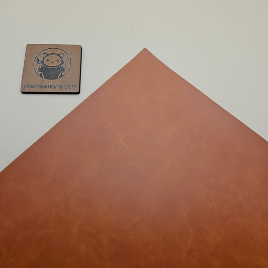 Orange - Engraves Black - Glossy Leatherette Sheet – PU Material (view 2)