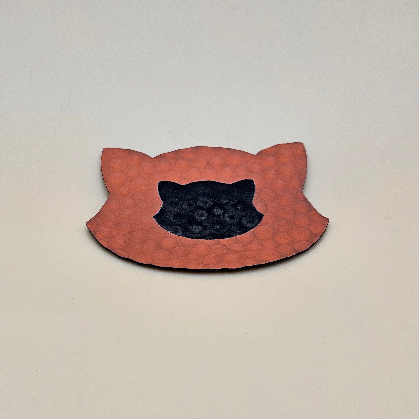 Orange / Engraves Black - Golf Texture - Leatherette Sheet - PU Material