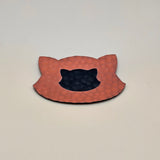 Orange / Engraves Black - Golf Texture - Leatherette Sheet - PU Material