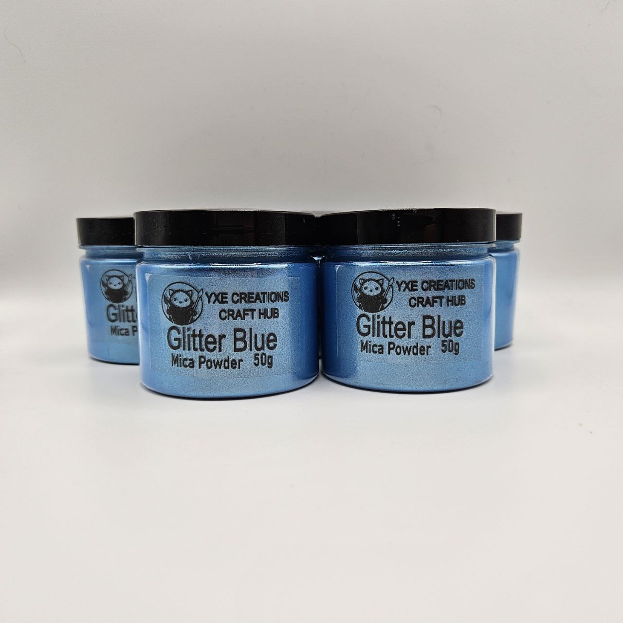 Glitter Blue Mica Powder - 50 g jar