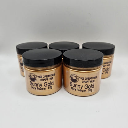 Sunny Gold Mica Powder - 50 g jars