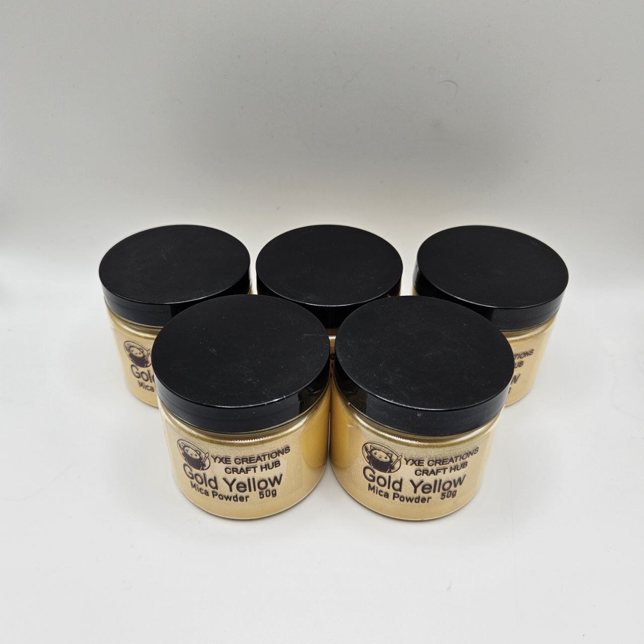 Gold Yellow Mica Powder - 50 g jar