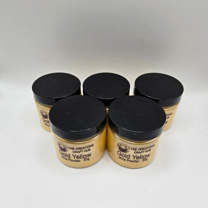 Gold Yellow Mica Powder - 50 g jar