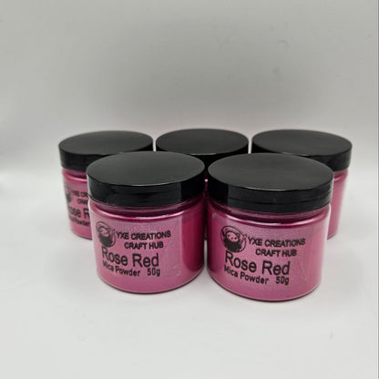 Rose Red Mica Powder - 50 g jar