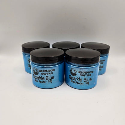Sparkle Blue  Mica Powder 50g jars