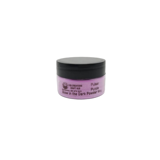Glow in the Dark Powder - 50 g jar - Pulsar Purple - 
