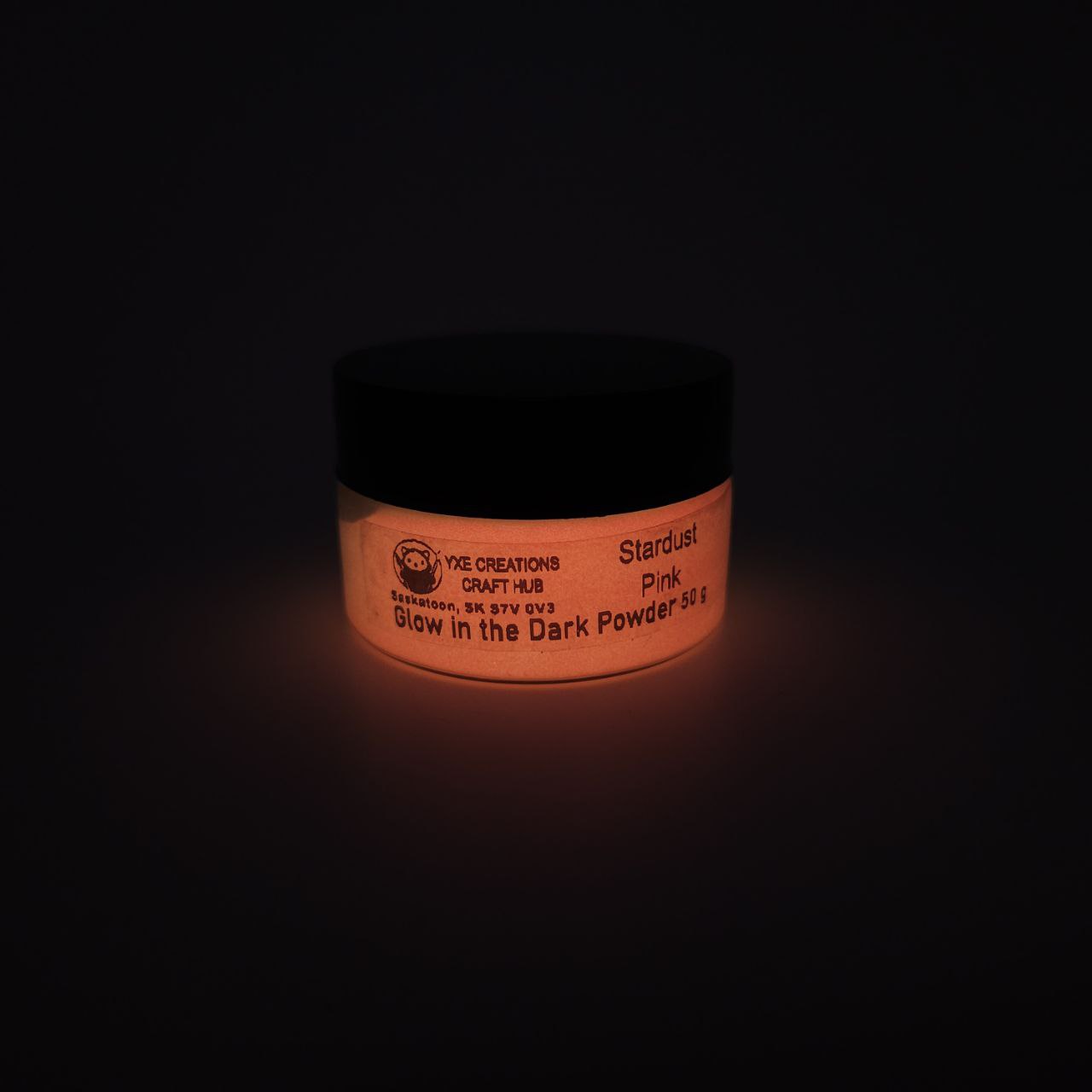 Glow in the Dark Powder - Stardusk Pink - Glowing