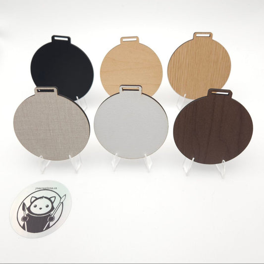 Plywood Craft Blank - Medal - 6 Colours